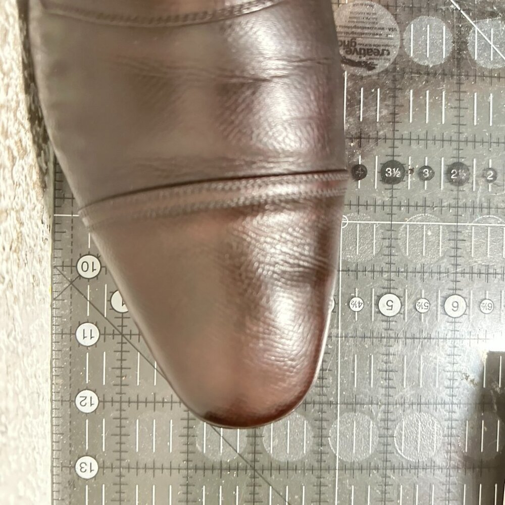 Gucci Men Size US 9 UK 8.5D Brown Leather Lace Up Cap Toe Derby Dress Shoes - Picture 12 of 12